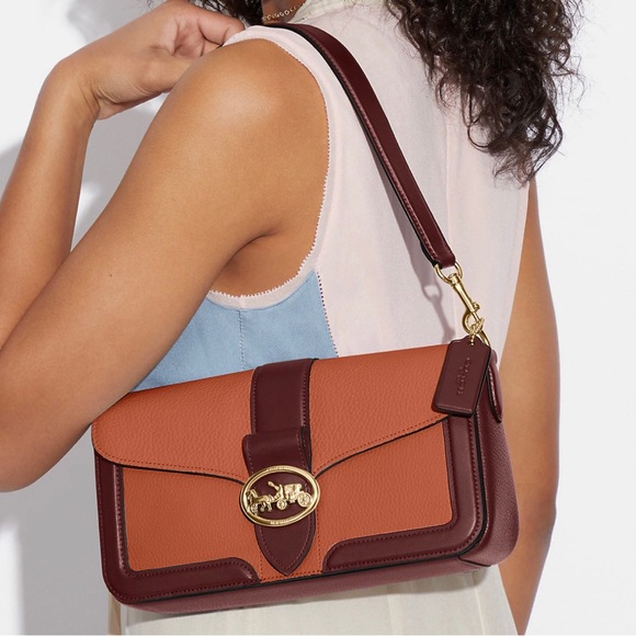 NWT Coach Georgie Shoulder Bag In Colorblock - Picture 11 of 11